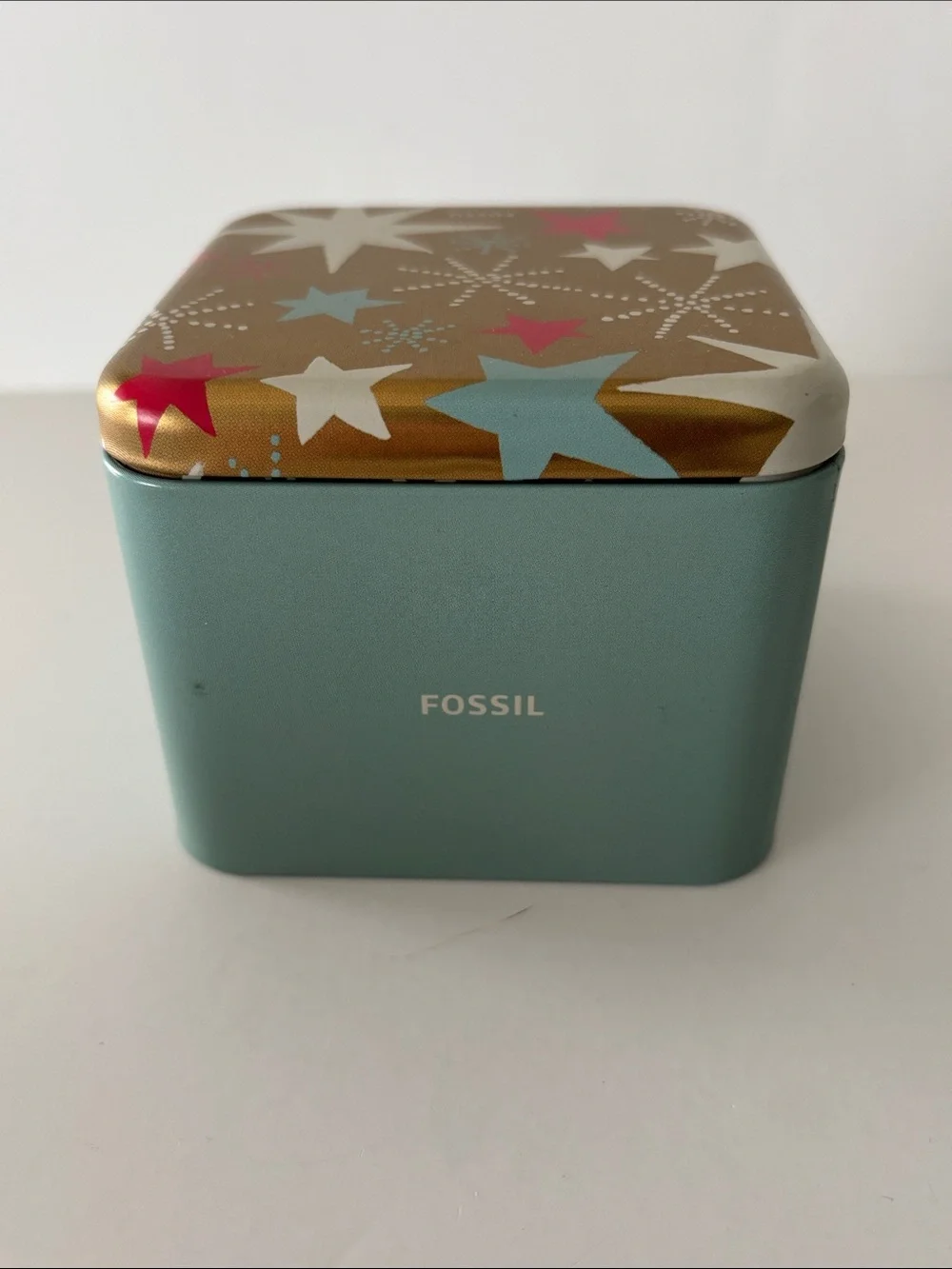 Fossil Holiday Themed Watch Tin Box